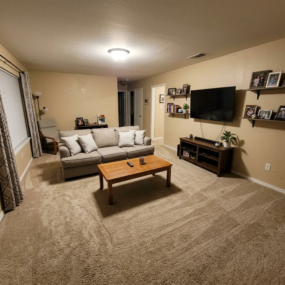 Living room after cleaning