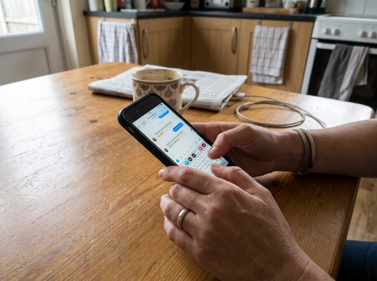 Homeowner texting for a cleaning quote